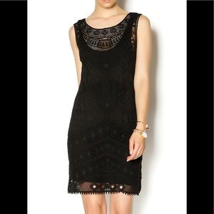 NWT Ella Moss Crochet Dress in Black - Sz XS / S